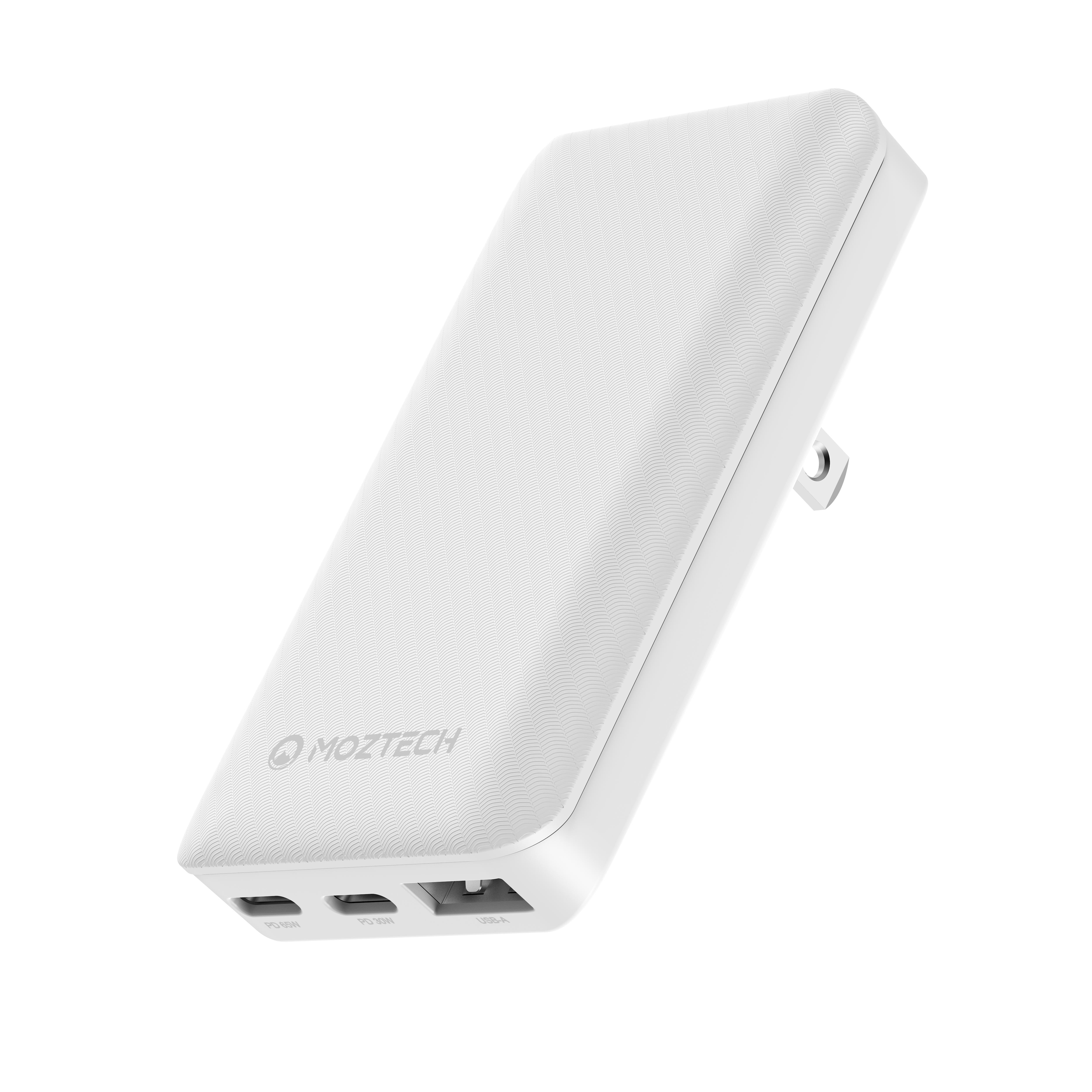 MOZTECH® 65W GaN超薄電源供應器- 氮化鎵快充多設備充電| MOZTECH墨子