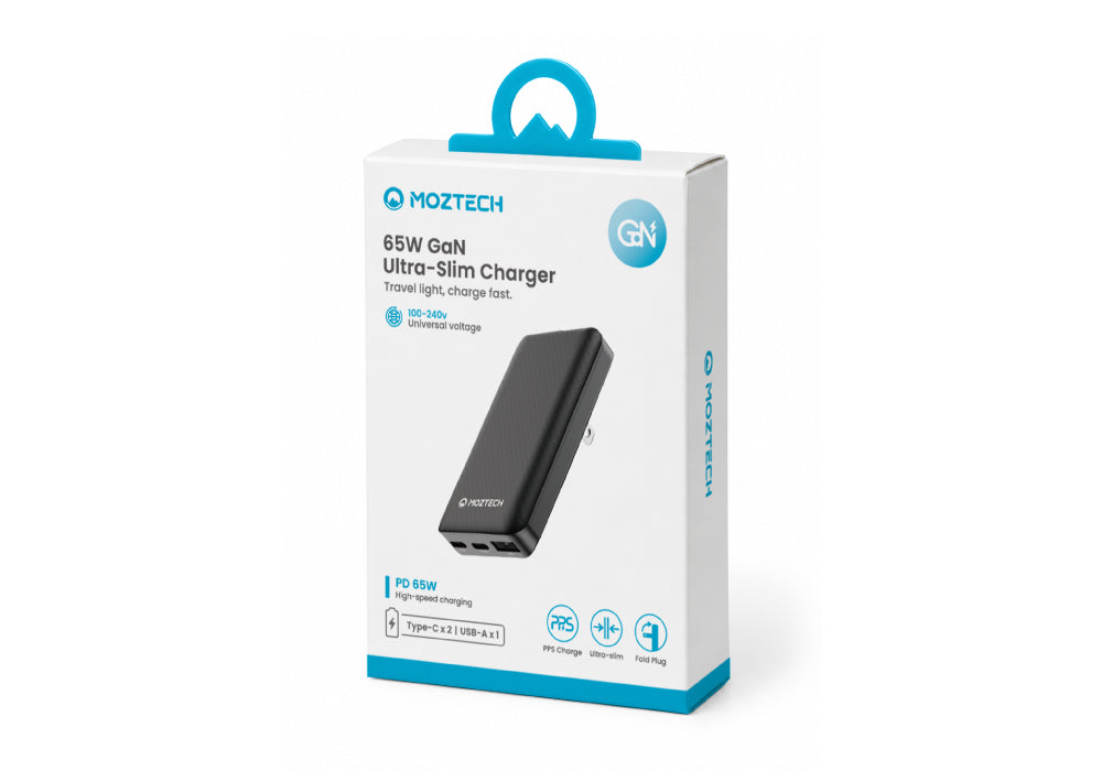 MOZTECH® 65W GaN超薄電源供應器