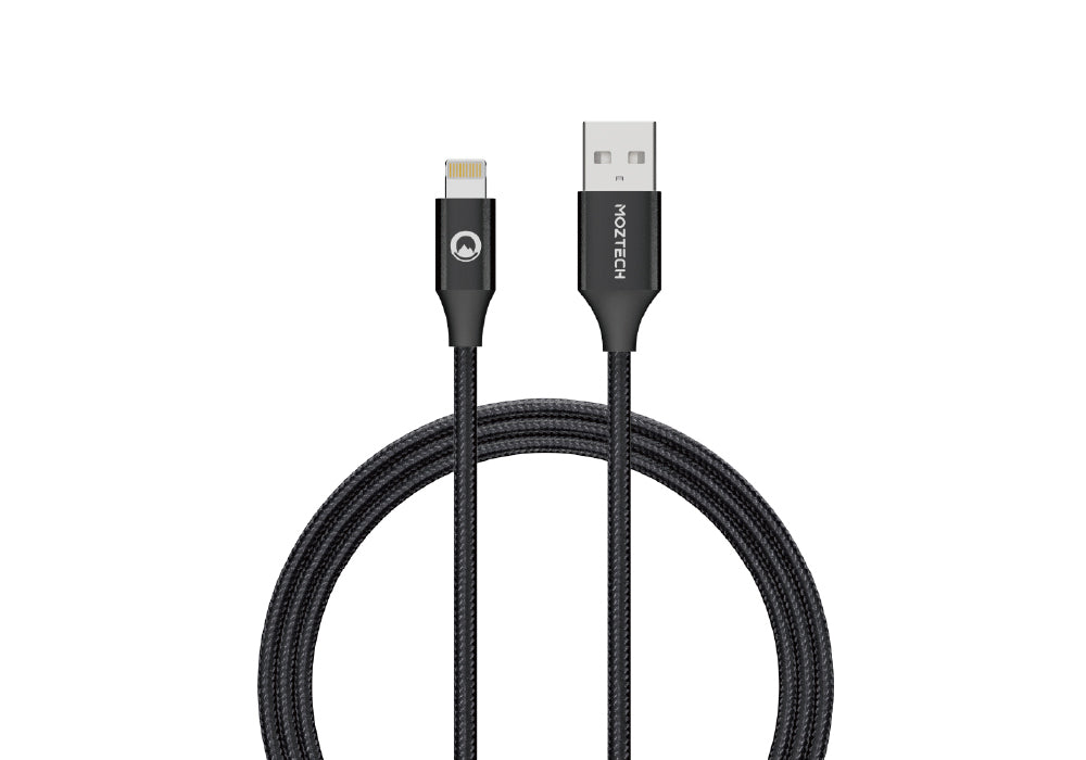 MOZTECH® USB-A to Lightning 編織傳輸充電線