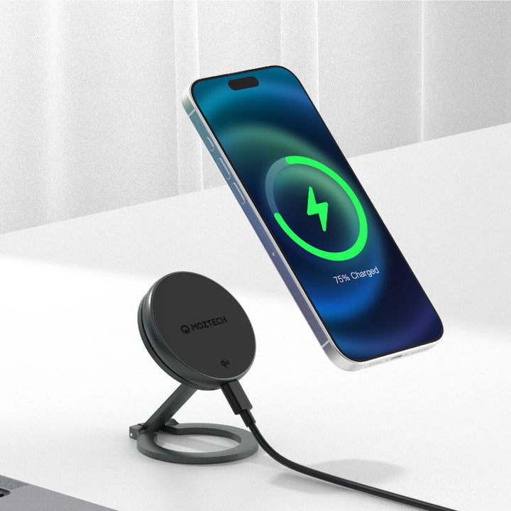 MOZTECH® Qi2磁吸無線充電盤