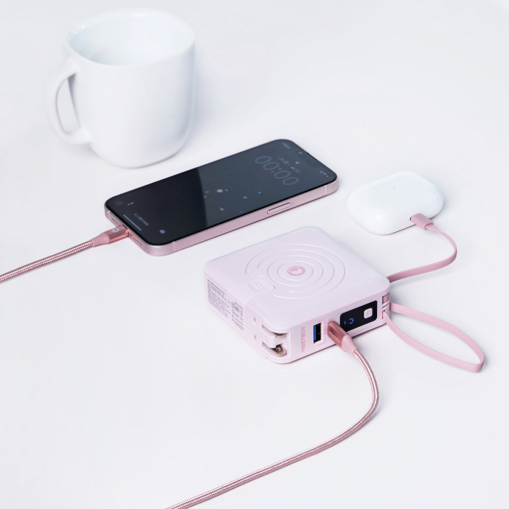 MOZTECH® USB-C to Lightning 編織傳輸充電線 蘋果MFi認證