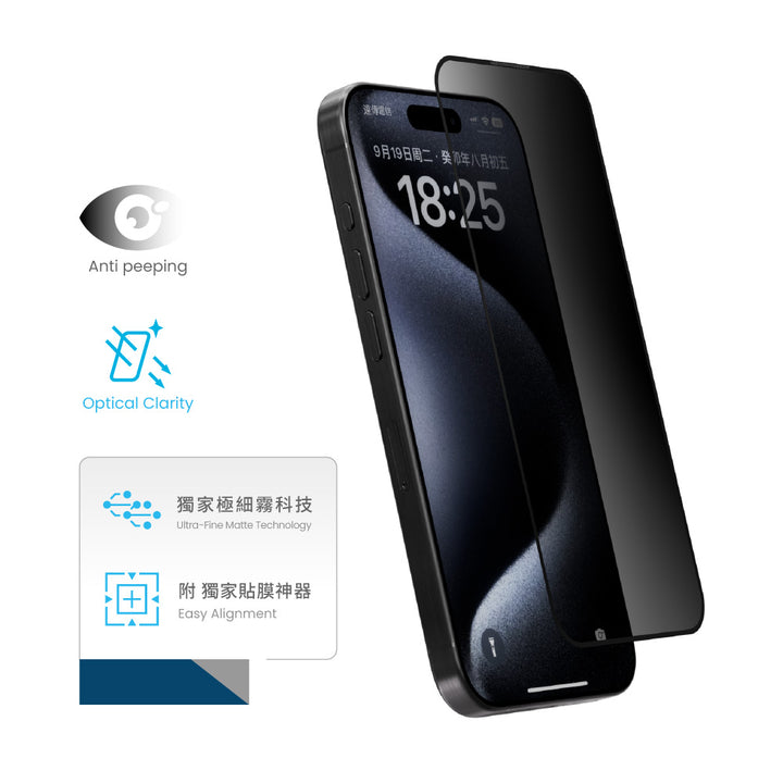 MOZTECH® iPhone 防窺晶霧貼 獨家專利